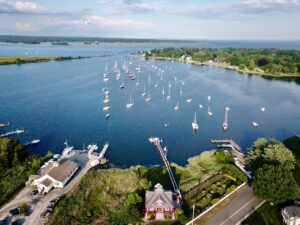 Aerial view of North Cove Yacht Club | Old Saybrook | Marinalife