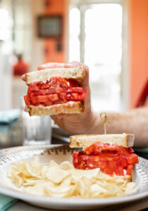 Fresh tomato sandwich served at the Blue Pig Tavern | Garden State | Marinalife
