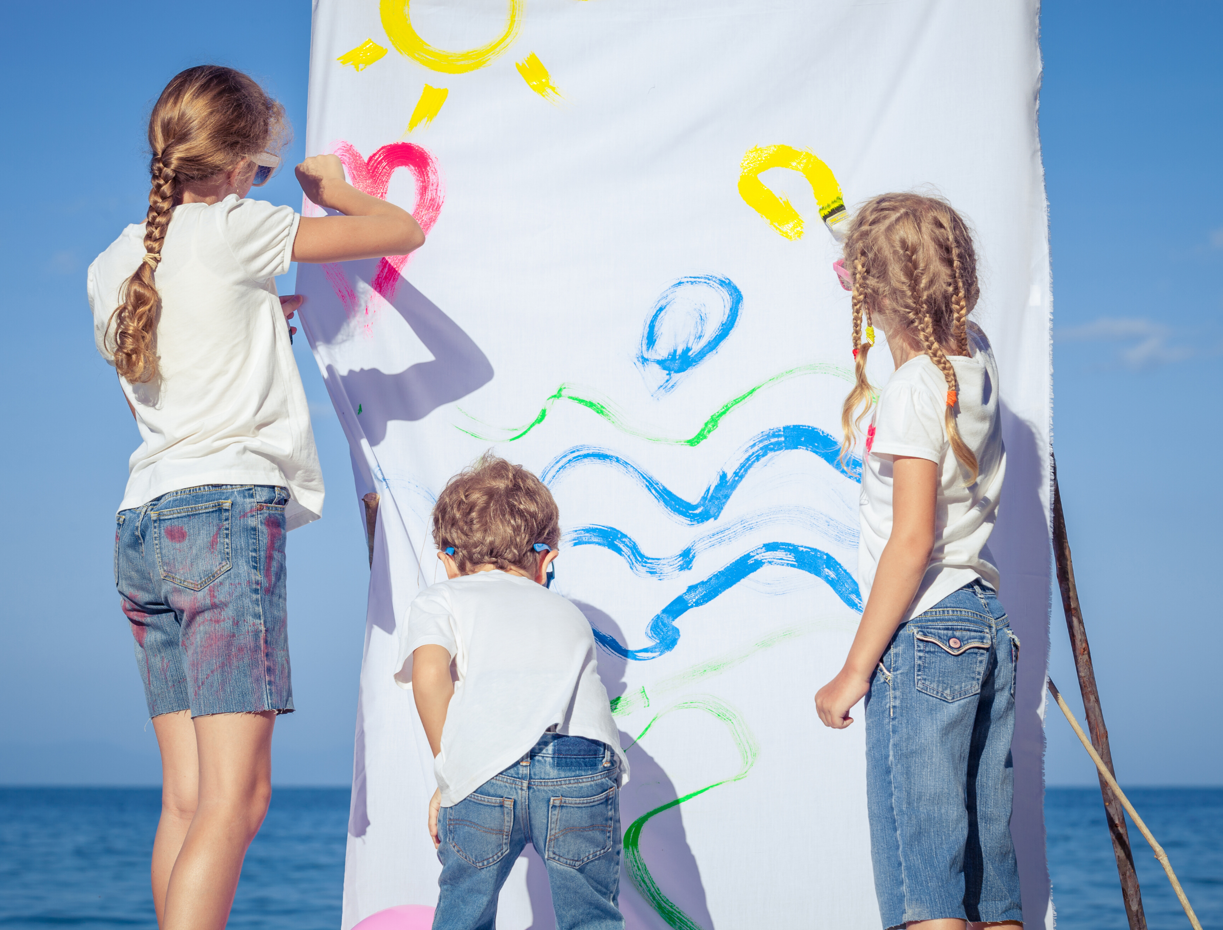 Kids painting By Canva | nautical diy | marinalife