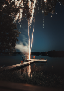 Fireworks on dock - Marinalife